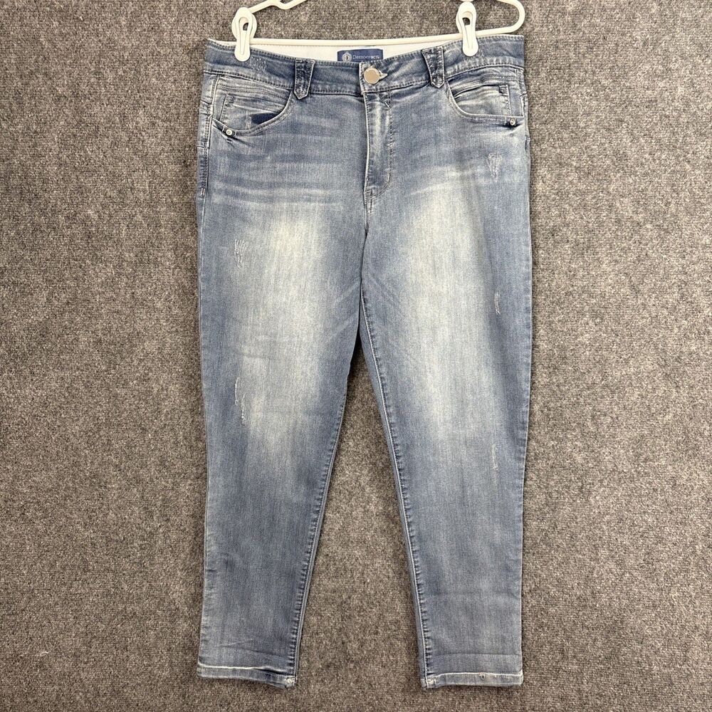 Democracy Jeans Womens Size 16 Blue Ab Solution Skinny Modern Stretch Ankle